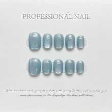 (StyleH, M) Fashionable Eye Cat Nail Art Hanrafted Short Length Assorted Xssm Sizes Colors