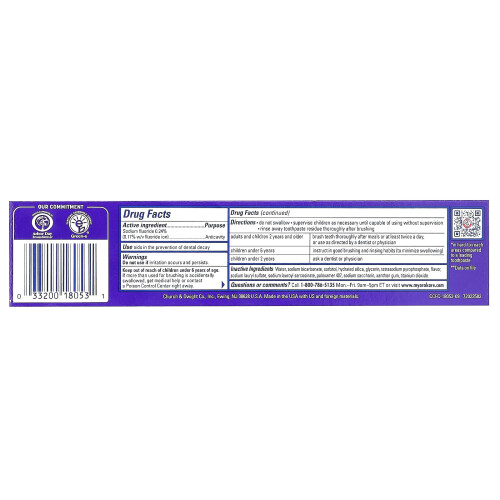 Arm & Hammer, CompleteCare, Αντικαβίτιδα Φθόριο Toothpaste, Φρέσκο Μαντράκι, 6 oz (170 g) 2