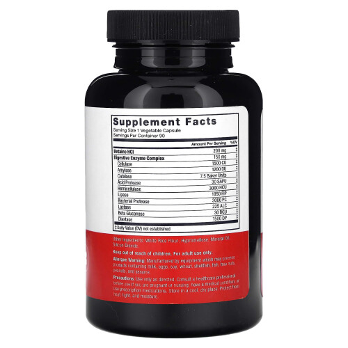 Force Factor, Digestive Enzyme Complex, 150 mg, 90 Vegetable Capsules 1