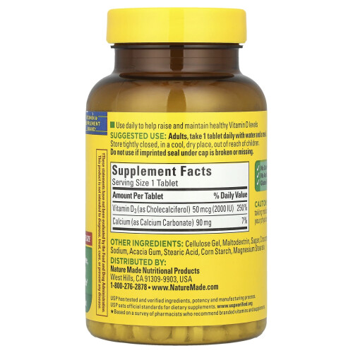 Nature Made Nature Made, Vitamine D3, 220 Tablets 1