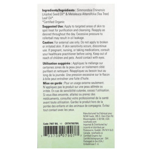 NOW Foods Essential Oil Roll-On, Tea Tree - 10 ml. 2