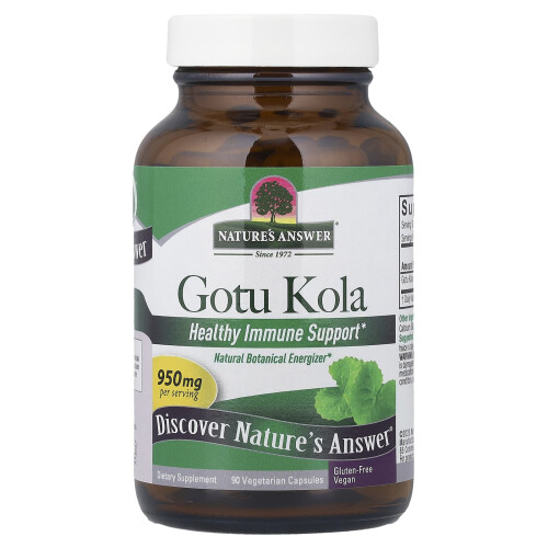 Nature's Answer, Gotu Kολά, 90 Βοτάνια Φιάλιες (475 mg ανά Φιάλη) 2