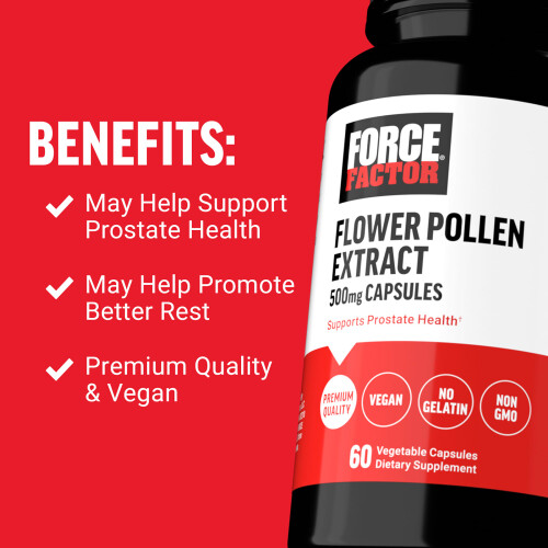 Force Factor, Flower Pollen Extract, 500 mg, 60 Vegetable Capsules 2