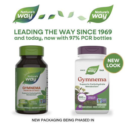 Nature's Way, Ginnema, 500 mg, 60 Capsule Vegane 2