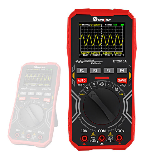 Handheld 2in1 Oscope Meter with Digital Display 1MHz Bandwidth 2.5Msps Sampling