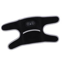 Black Elbow Heating Pad with 3 Levels Vibration Adjustable Hook Loop Brace