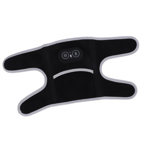 Black Elbow Heating Pad with 3 Levels Vibration Adjustable Hook Loop Brace
