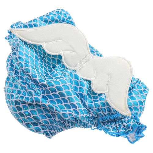 3Stk Baby Schwimmwindeln Wiederverwendbar Polyester Himmelblau
