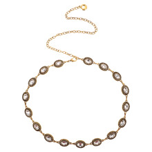 5Pièces Ceintures Chaînes Vintage Métal Femme Style Western