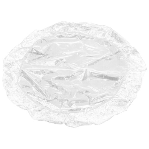 2Pcs Waterproof Transparent PVC Round Table Cover with Elastic Grip