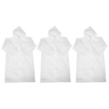 3Pièces Poncho Transparent PVC Durable