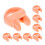 8Pièces Accessoires Natation Pinces Emulsion Beige Antidérapantes 1