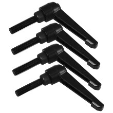 4Pièces Ajustable Aluminium Noire Verrouillage Fiable