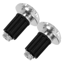 2Pairs Aluminum Alloy Motorbike Handlebar Bar Ends Sleek Durable Caps