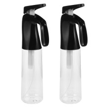 8Pcs Portable Black Hair Spray Bottles Fine Mist for Styling Care