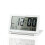 3Pcs Folding Digital Clock White Ultra Thin LCD Desk Alarm with Snooze 1