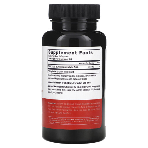 Force Factor, Tudca, 250 mg, 60 pflanzliche Kapseln 1