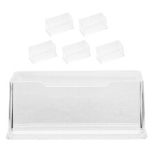 Business Card Holder Transparent Acrylic 6pcs 4.1x1.8x1.8in