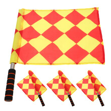 16Pièces Drapeaux Arbitre Football Multicolores En Métal Mousse