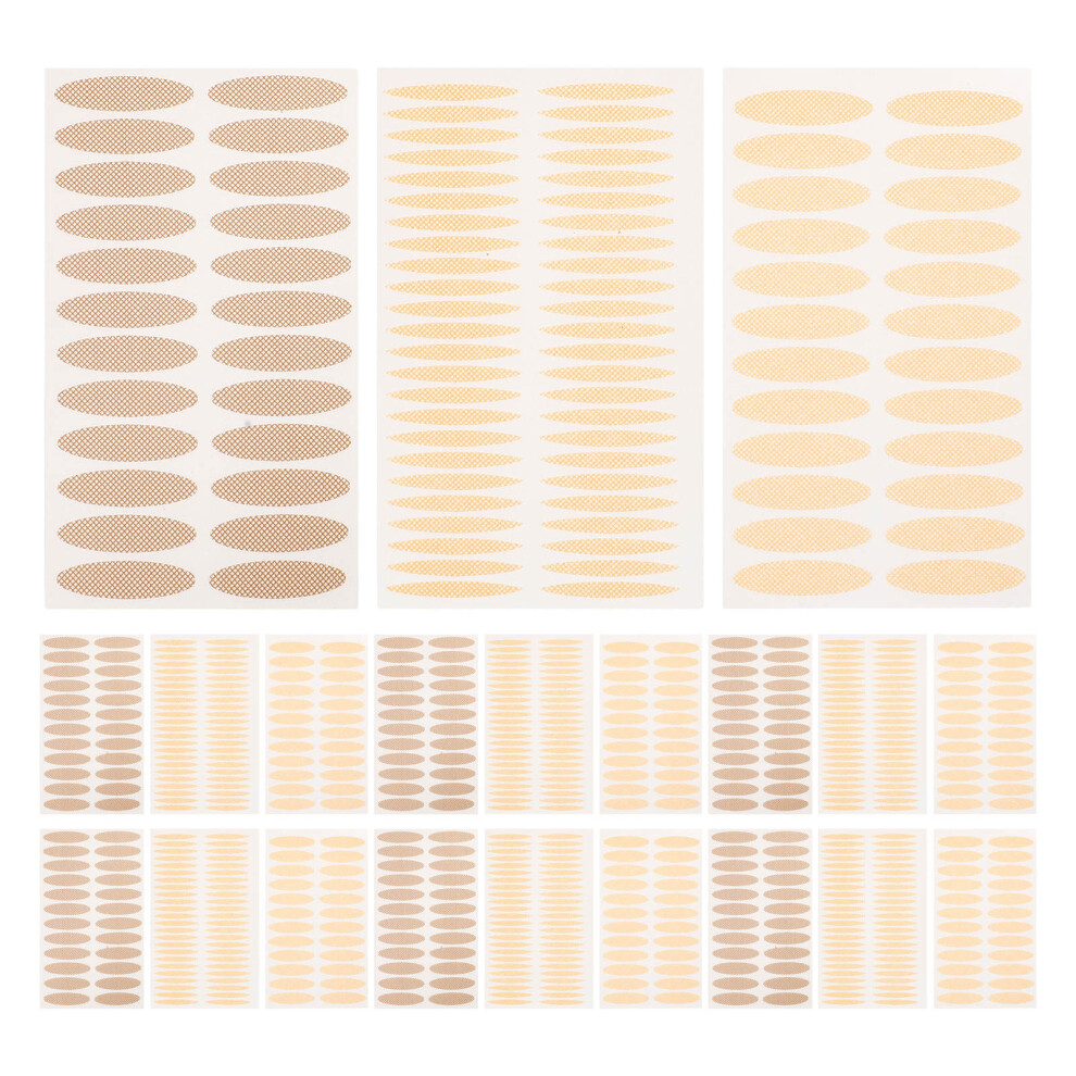 Solustre 160Pcs Khaki Invisible Eyelid Lift Tape Stickers Pe Material For Women