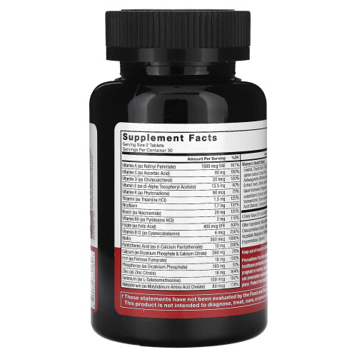 Force Factor, Vrouwenmultivitamine, 60 Tablets 1