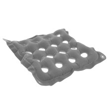 4Pcs Grey PVC Inflatable Seat Pads Breathable for Office Car Airplane