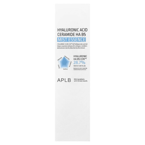 APLB, Hyaluronsäure-Ceramid-HA-B5-Mist-Essenz, 3.55 fl oz (105 ml) 1