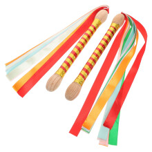 4Pièces Baguettes Dandiya En Bois Solides Multi-Usages Pour Débutants