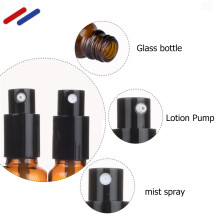 15Pcs Brown Portable Spray Bottles Reusable for Essential Oils Travel