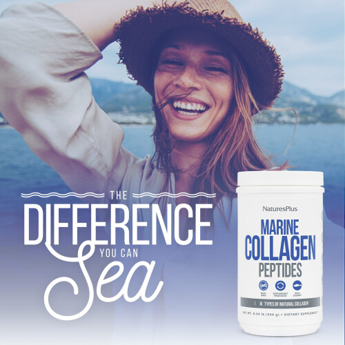 NaturesPlus, Peptidi di Colagene Marini, 0.53 lb (244 g) 2
