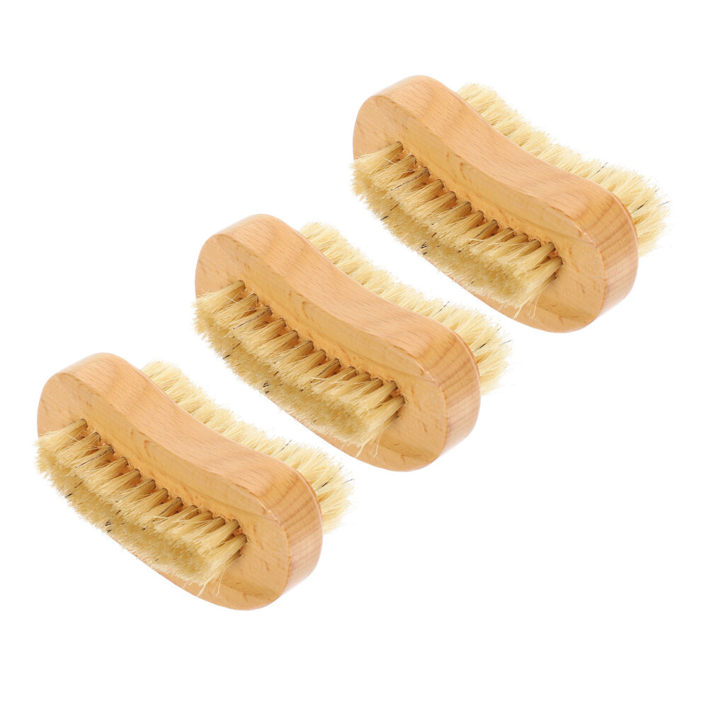 Vaguelly 9Pcs Wooden Nail Brushes Assorted Color Durable Household Nail Cleaner