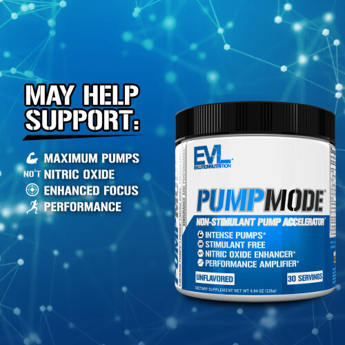 EVLution Nutrition, PumpMode,  Μη-Στιμουλαντική Μηχανή Pump Accelerator, Unflavored, 4.44 oz (126 g) 2