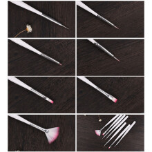 14Pièces Pinceaux Nail Art Multicolores Outils Précis DIY