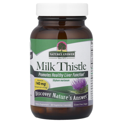 Nature's Answer, Milk Thistle, 60 Vegetarian Capsules 2