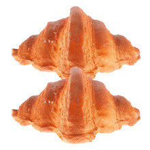 4Pièces Modèles Croissants En PU Marron Déco Photo Cuisine Vitrine