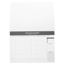 3Pièces Cahier Planning Mensuel Noir Pour Productivité