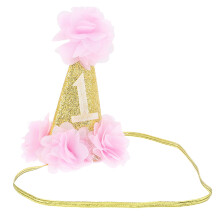 2Pièces Bandeaux Bébé Rose Couronne Fille Chic Élégant