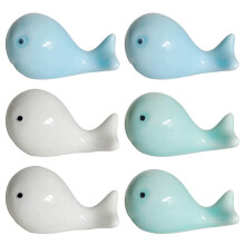 6Pièces Support Baguettes Céramique Forme Poisson