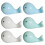 6Pièces Support Baguettes Céramique Forme Poisson 1