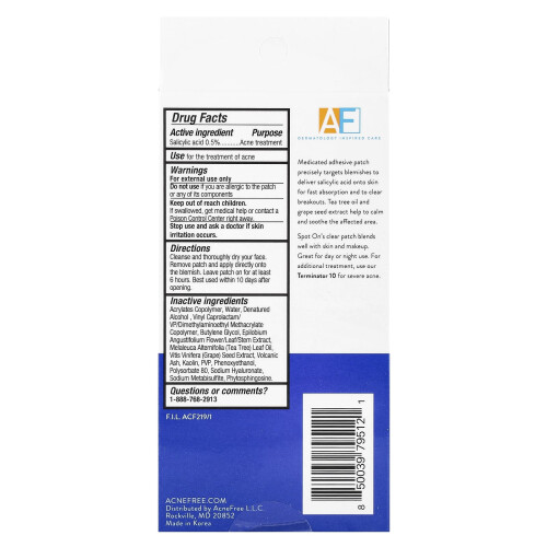 ACNE FREE, Ακρυλική Οξύ Σποτ Όν, 36 Στιγμές 1