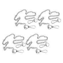 8Pièces Chaînes Jeans Métal Argentées Accessoires Mode Hip Hop