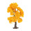 3Pcs Durable Yellow Wire Model Trees for Tiny Landscape Decoration 1