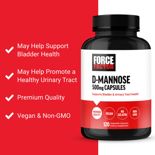 Force Factor, D-Mannose, 500 mg, 120 pflanzliche Kapseln 2