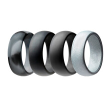 12Pcs Flexible Silicone Sports Rings Assorted Colors Safe for Swimming