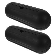 2Pièces Boîte De Connexion Câble Noir Durable Pour Rallonge Extérieur