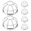 12Pcs Durable Iron Guard Silver Protective Cover for Home 1