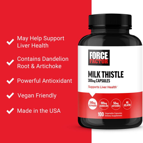 Force Factor, Milchdistel, 300 mg, 100 vegane Kapseln 2