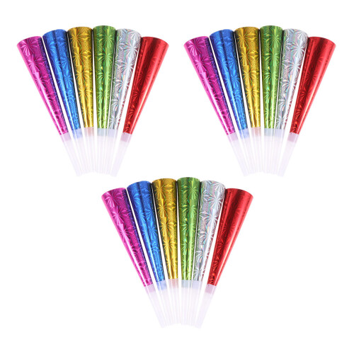 36Pcs Reusable Birthday Party Whistles Plastic Noise Makers Assorted