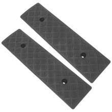 4St Zwarte Rubber Drempelramp Voor Oprit, Bescherming Voor Voertuig