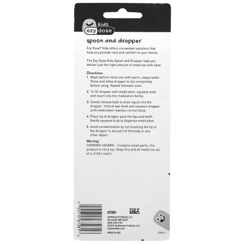 Ezy Dose, Crianças, Colher e Gotas, 2 Peças 1